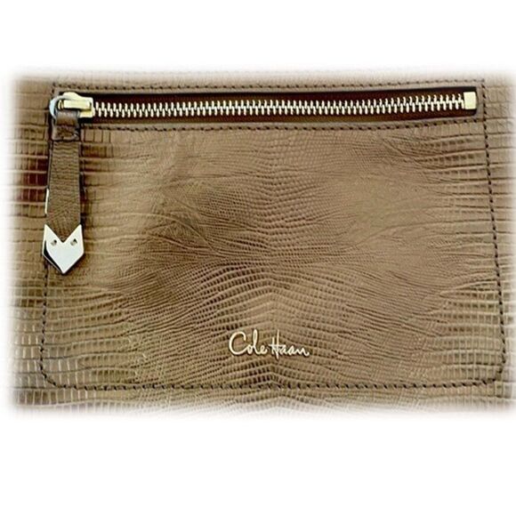 Fabulous Cole Haan Bronze/Gold Metallic Crossbody Handbag - Picture 1 of 9